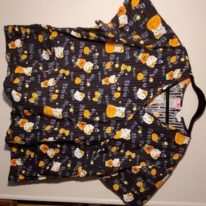 Hello Kitty Halloween scrub top